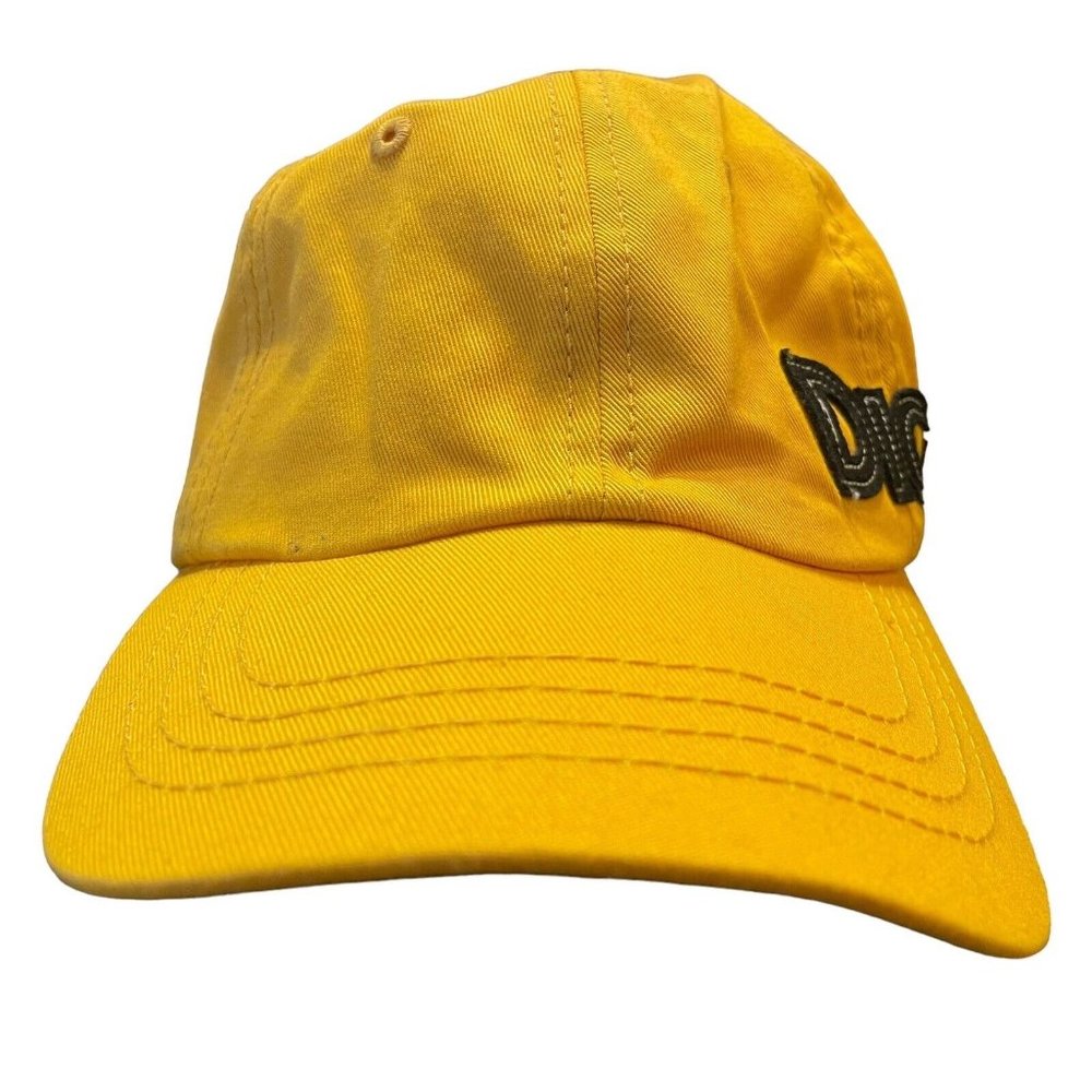 Caterpillar Digger Youth Ball Cap Hat Yellow & Black Embroidered Adjustable CAT